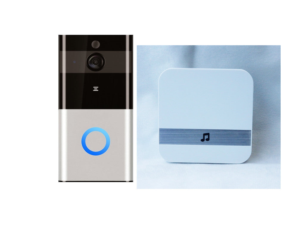 Marlboze 720P WIFI Visual Doorbell Wireless Intercom Doorbell PIR Motion Detection Night View SD Card Video Smart Doorbell Ring