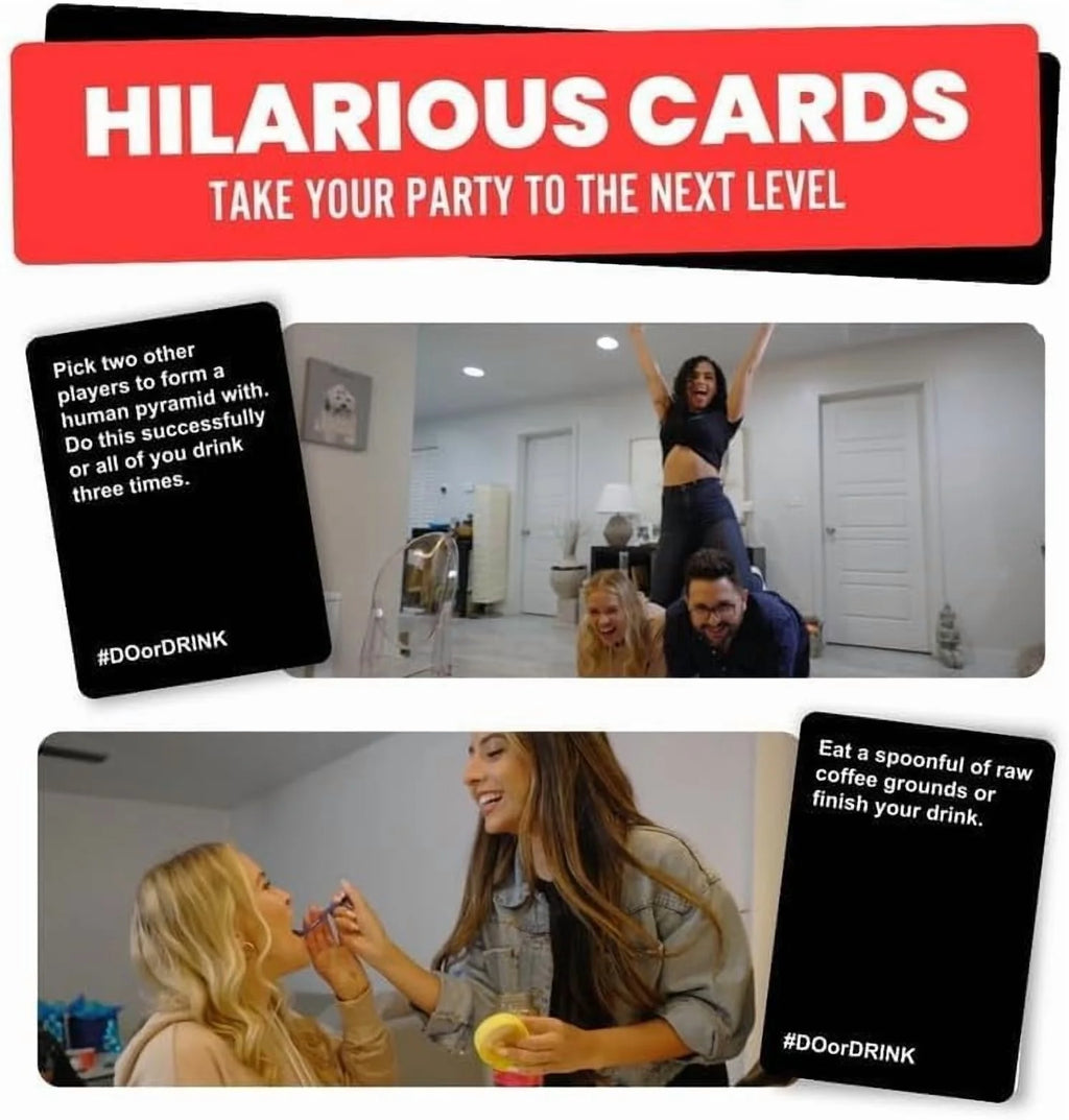 : Win or Blackout Card Game - Engaging Drinking Games for Adults and Exciting Party Entertainment