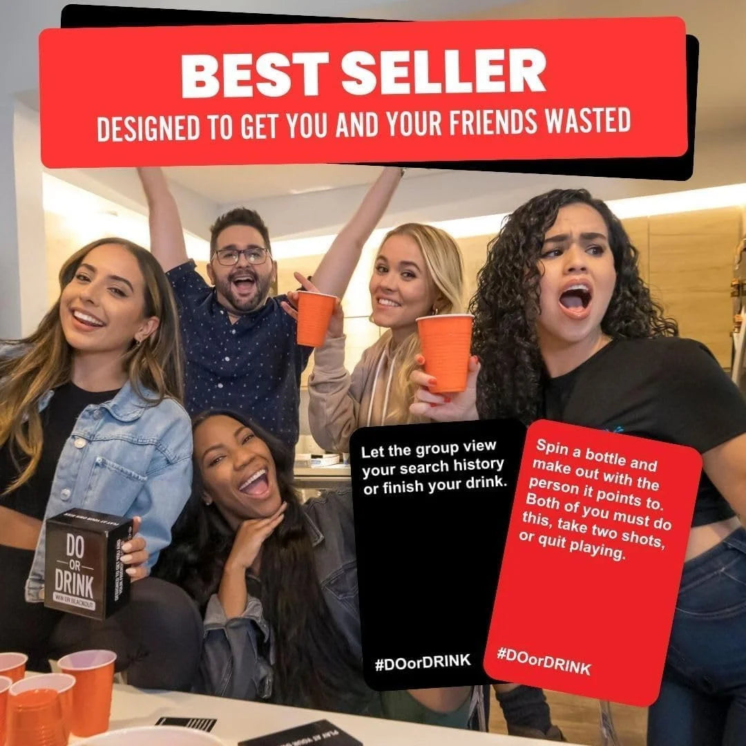 : Win or Blackout Card Game - Engaging Drinking Games for Adults and Exciting Party Entertainment