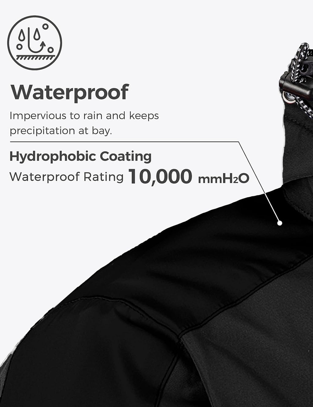 Men'S Mountain Waterproof Ski Jacket Warm Winter Snowboarding Jacket Snow Rain Coat