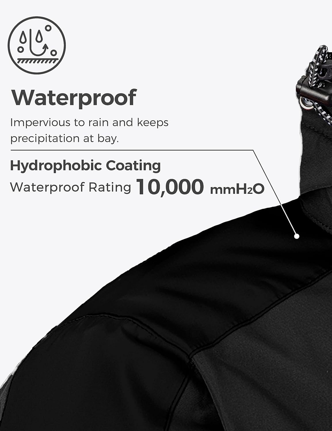 Men'S Mountain Waterproof Ski Jacket Warm Winter Snowboarding Jacket Snow Rain Coat